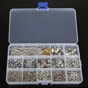 Kit complet de fabrication de bijoux DIY avec fermoirs mousqueton et accessoires