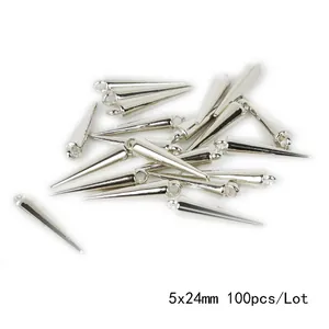 Zilveren CCB kegel kralen 5x24mm bulk 100st voor DIY sieraden maken hangers