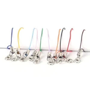 Set di cordini colorati per cellulari fai-da-te con moschettoni in metallo per gioielli