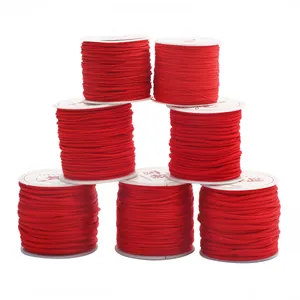 Rood Nylon Koord Draad Voor Sieraden Maken DIY Armband Ketting Chinese Knoop Handgeweven Draad Rood Touw Haspel