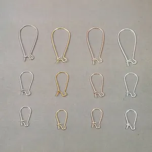 Iron U-Shape Earring Hooks Kidney Ear Wire Hooks DIY Jewelry Making Components Dangle Earring Accessories Craft Supplies