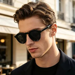 Round Small Frame Sunglasses Vintage Retro UV400 PC Lens Fashion Punk Hip Hop Outdoor Streetwear Eyewear For Men Women Sunglasses