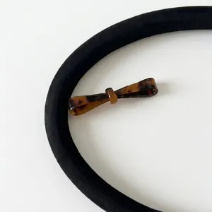 Elegant tortoise shell acetate bow hair comb for women's elegant hairstyling