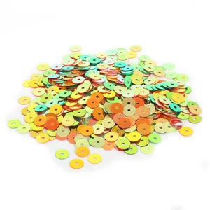 Vibrant iridescent circular sequins for DIY jewelry making and creative craft projects