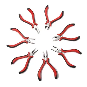 Professional 7-piece DIY jewelry pliers set with needle nose and diagonal cutters