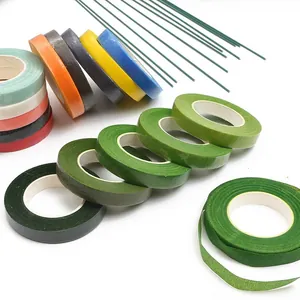 Mehrfarbiges Floristenband DIY Krepppapierband Für Blumenstielumhüllung Handgefertigtes Simulationsblumenarrangement Bastelbedarf