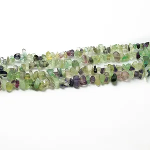 Natürliche bunte Fluorit Edelstein Schotterperlen für DIY Schmuck