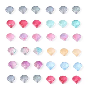 Glazen Iriserende Schelpkralen Voor DIY Sieraden Maken Ketting Armband Handgemaakte Accessoires Materiaal Kralen Met Iriserende Coating