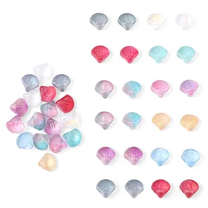 Iriserende glazen schelpkraaltjes voor het zelf maken van kettingen en sieraden sets