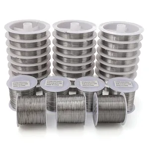 Bulk spools of high-quality stainless steel beading wire for professional DIY jewelry making