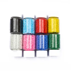 Set of 8 colorful 2mm glass seed beads in bottles for DIY jewelry making projects