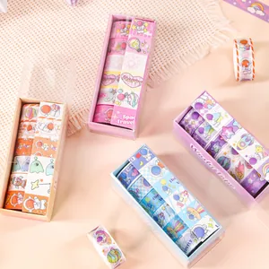 Ruban Washi Astronaute Extraterrestre Coffret Cadeau Ruban de Masquage Décoratif Galaxie Espace pour Scrapbooking DIY Papeterie Décoration
