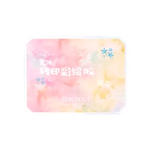 Paleta de gel sólido para transferencia de nail art de 16 colores alta saturación