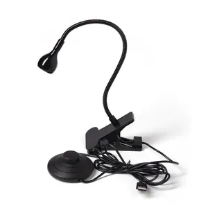 Lampada per unghie a LED flessibile con clip per gel UV con interruttore a pedale e USB