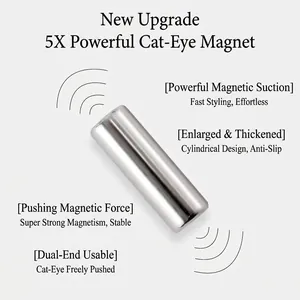 Magnete cilindrico professionale ad alta forza per nail art effetto occhi di gatto