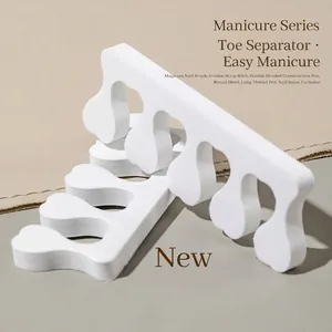 Soft foam toe separators for pedicure and manicure nail polish application.