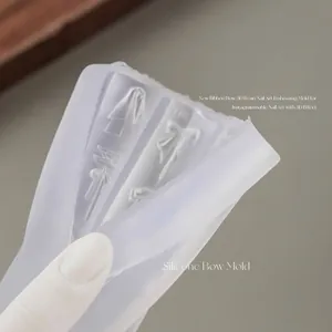 Flexible 3D-Silikonform für die Herstellung von DIY-Schleifen aus Harz-Nailart