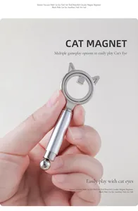 Professional cat magnet tool for cat eye nail art with double-headed design