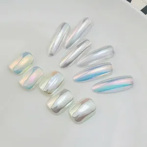 Aurora Moonlight Nail Powder Chrome Mirror Effect Mica Powder Iridescent Mermaid Pearlescent Nail Art Decoration For DIY Styling