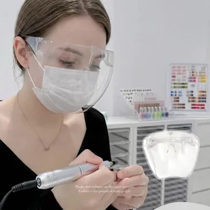 Professional Transparent Anti-fog Face Shield For Manicure Salon Full Face Protective Mask Dustproof ABS Shield Guard For Use