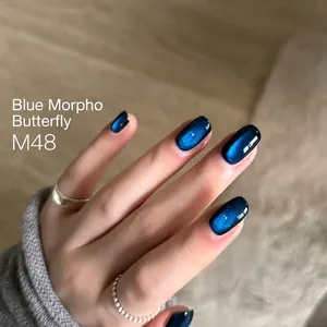 Strong double-headed cylindrical magnet tool for creating professional cat-eye nail art