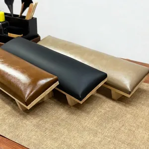 Juego de cojines de lujo para manicura de madera maciza para salones de uñas profesionales