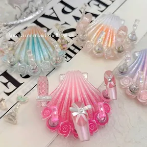 Soporte para uñas con forma de concha Aurora para exhibición de uñas postizas