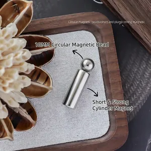 Professioneller Doppelkopf Nagel Katzenauge Magnetstift Eisen Galvanisiert Starker Magnetisches Werkzeug Für DIY Maniküre Nagelstudio