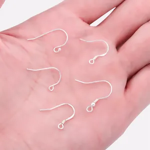 Crochets d'oreilles en argent 925 de qualité pour la fabrication de bijoux DIY