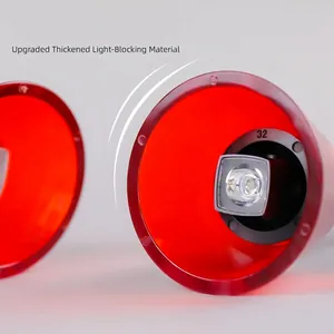 Professional nail lamp light shield with thickened red material for blue light protection