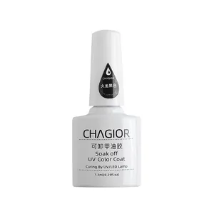 Professional 7.3ml pink soak-off UV gel nail polish in a white bottle