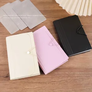 Livre de rangement pliable et antipoussière pour plaques et autocollants de nail art
