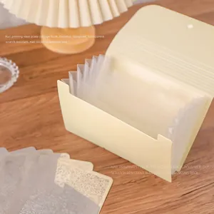 Livre de rangement pliable pour plaques de stamping avec poches transparentes