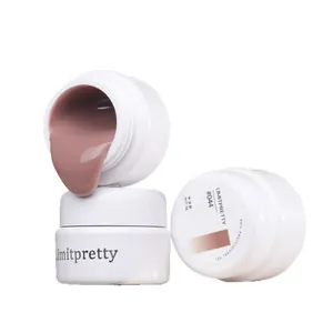 Professional nude cream nail gel polish color #044 in 5g jar for salon manicures