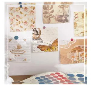Vintage PET dot stickers and decorative patterns for creative scrapbooking and journaling