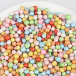 Multicolor decorative foam beads for DIY crafts and gift box stuffing material wholesale