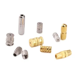 Variety of gold and silver DIY jewelry screw clasps and connectors for necklaces