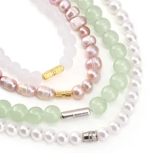 DIY Jewelry Making Findings Copper Electroplated Screw Clasps Necklace Bracelet Beaded Connector Barrel Peanut Jewelry Clasp