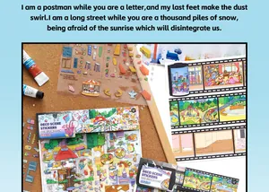 Large Infeel.Me decorative scene stickers for creative DIY journals and scrapbooking