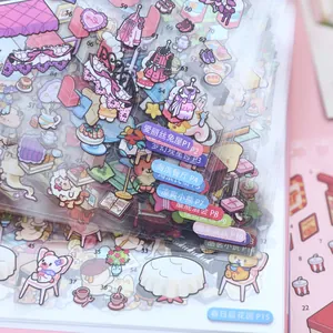 Miniatur-Szenen-Aufkleber-Set für DIY-Scrapbooking und kreatives Gestalten