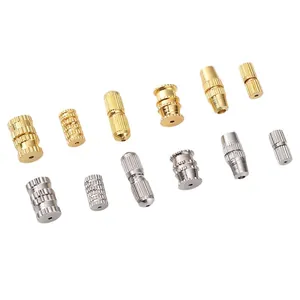 Mixed set of gold and silver DIY jewelry screw clasps and connectors for necklaces