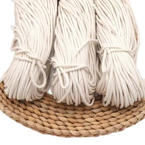 Tre fasci di corda di cotone naturale da 3mm per macramè fai-da-te e confezioni