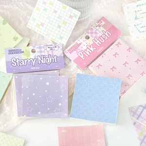 NOTE FOR Cloud Whispers Series aesthetic memo pad set with variety of pastel patterns