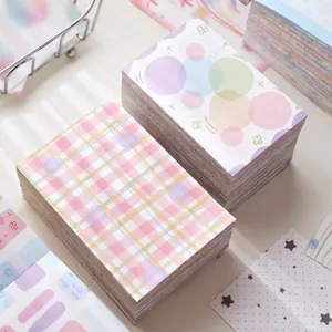 Multicolor M5 A7 Paper Brick Non-Adhesive 120g White Kraft Paper For Scrapbooking Background Material DIY Memo Pad