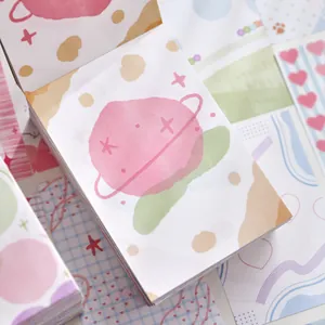 Premium colorful A7 M5 paper bricks non-adhesive decorative memo paper for scrapbook journaling