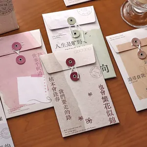 Vintage Briefpapier-Set inklusive Umschläge mit poetischen chinesischen und englischen Sätzen