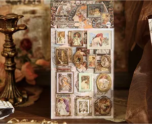 Adesivi 3D Vintage Muse con disegni classici di pittura a olio di marca Zaomo
