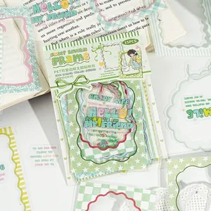 Sweet Reverie cute border sticker pack for DIY scrapbooking featuring 15 PET sheets