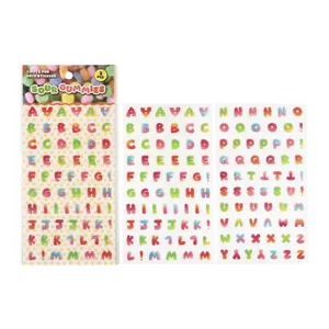 Realistische saure Gummi-Alphabet-Deko-Aufkleber für Scrapbooking und Bastelprojekte