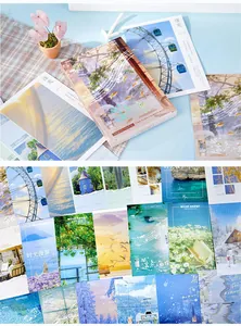 Variety of artistic scenery postcards with nature and landscape designs for wall decor.